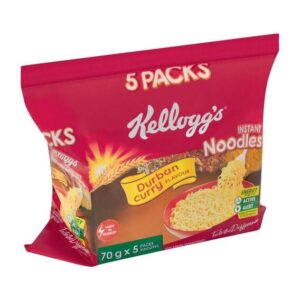 Kellogg’s Noodles – Durban Curry Flavour, 5 Pack