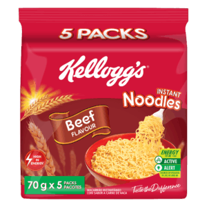 Kellogg’s Noodles – Beef Flavour, 5 Pack